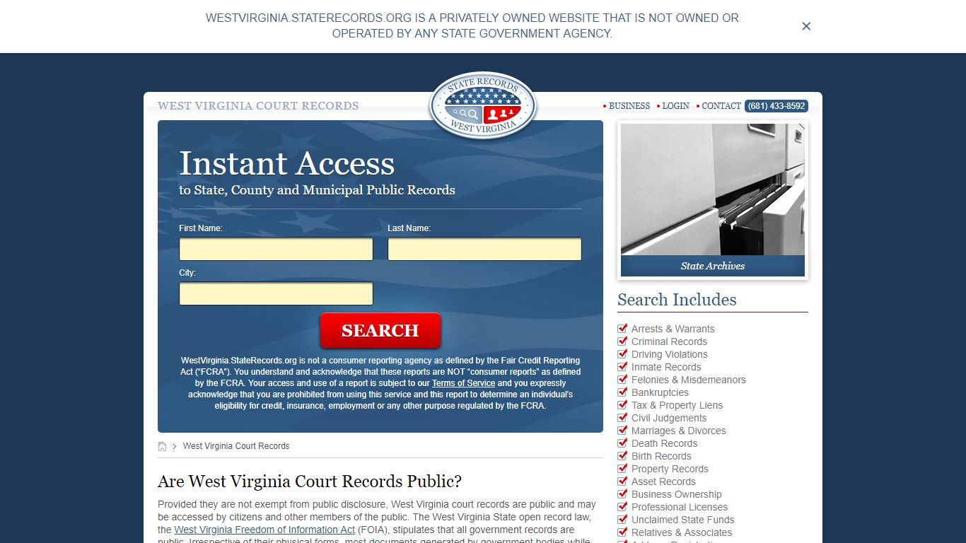 West Virginia Court Records | StateRecords.org